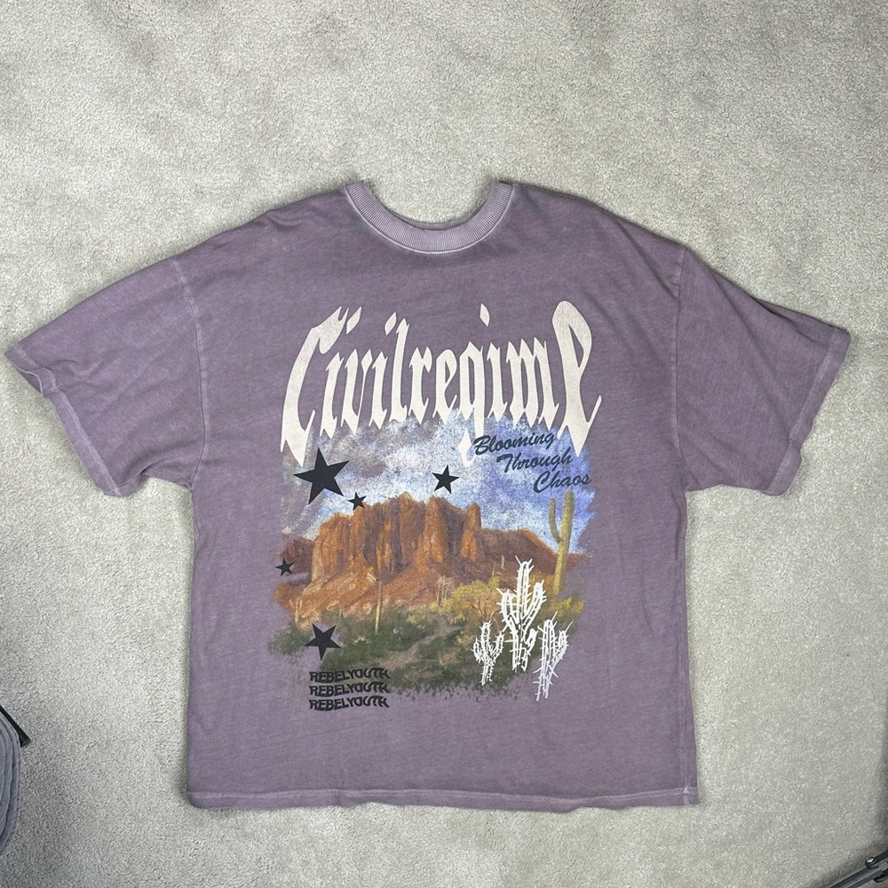 Civil Regime Purple Graphic Tee